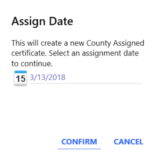 Assignment Date