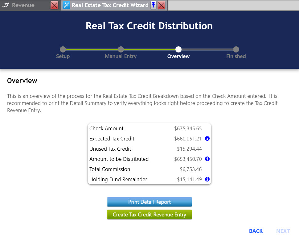 Real Estate Tax Credit Overview