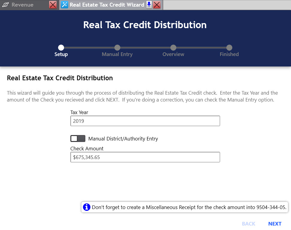 Real Estate Tax Credit Wizard